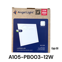 [A105-PB003-12W] LAMPARA LED EMPOTRABLE ANGEL LIGHT CUADRADA 12W 6400K