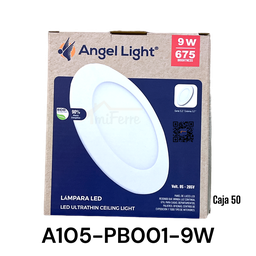 [A105-PB001-9W] LAMPARA LED EMPOTRABLE ANGEL LIGHT REDONDA 9W 6400K