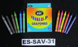 [ES-SAV-31] CRAYONES 12colores (docena)