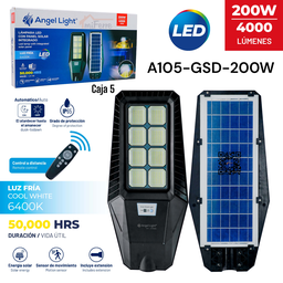 [A105-GSD-200W] LAMPARA SOLAR 200W ANGEL LIGHT