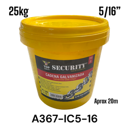 [A367-IC5-16] CADENA GALVANIZADA 5/16&quot; SECURITY